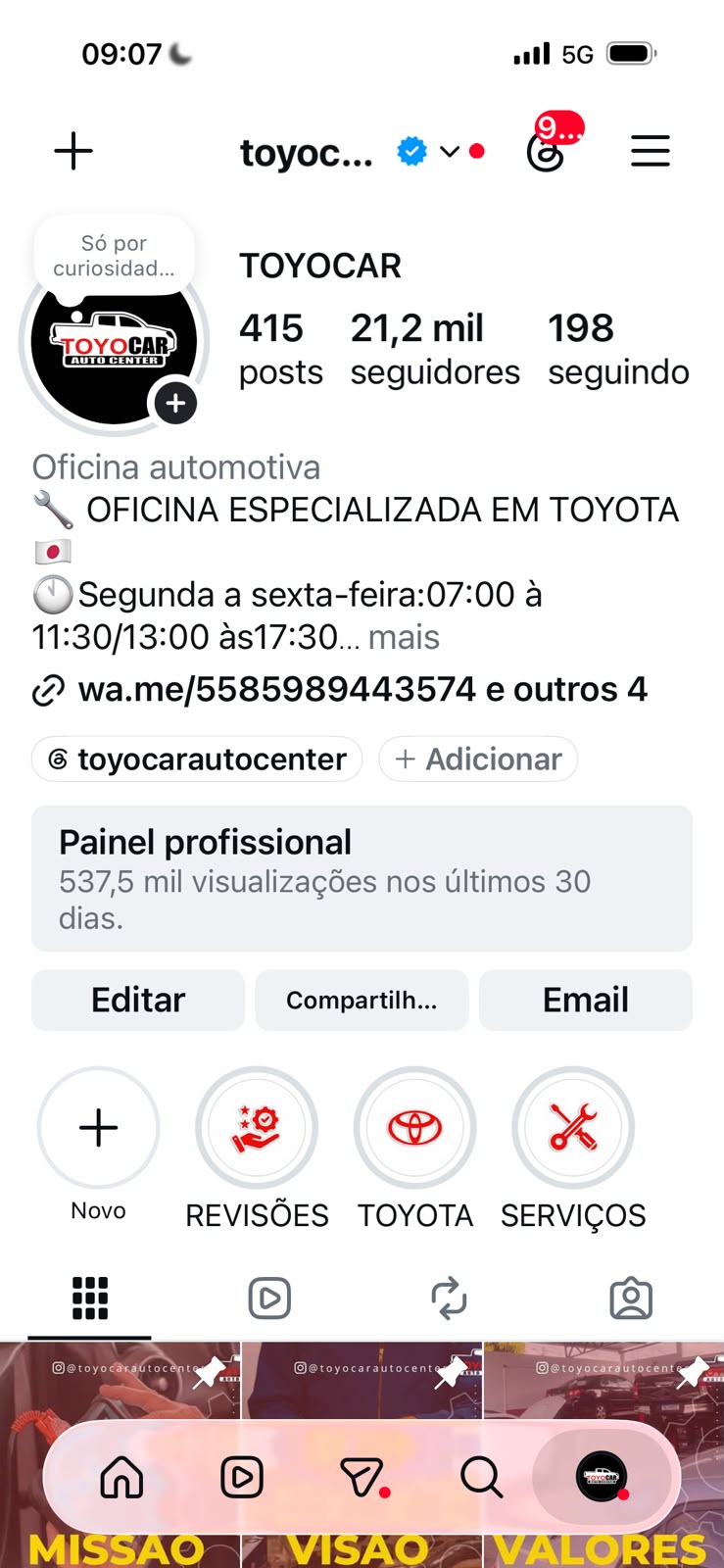 Antes do método V2